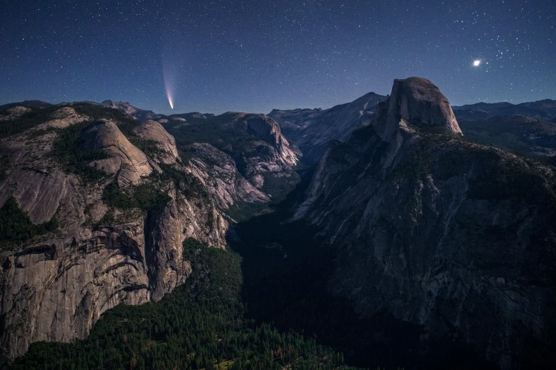 Yosemite Valley Under Moonlight 5k Wallpaper