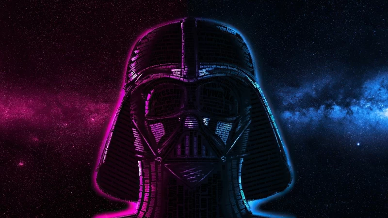 Darth Vader Typography Wallpaper