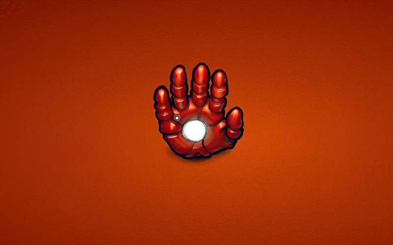 Iron Man Hand Minimal 4k Wallpaper