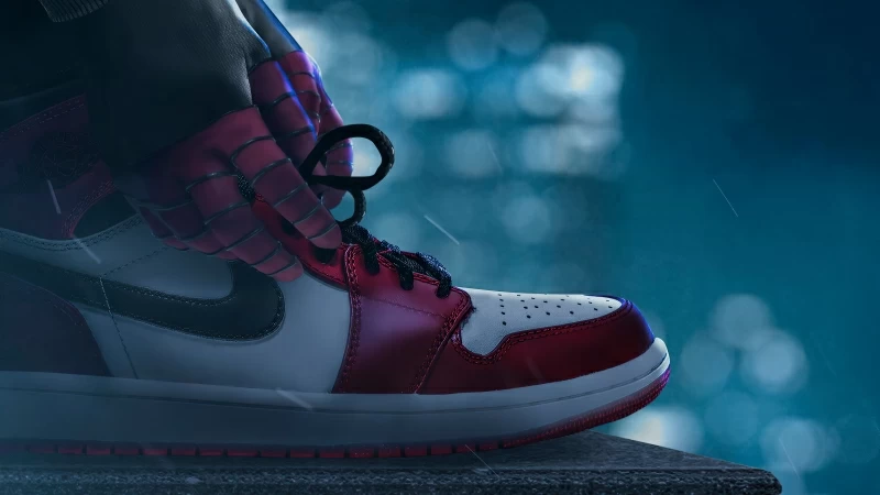 Air Jordan 1 Miles Morales Wallpaper