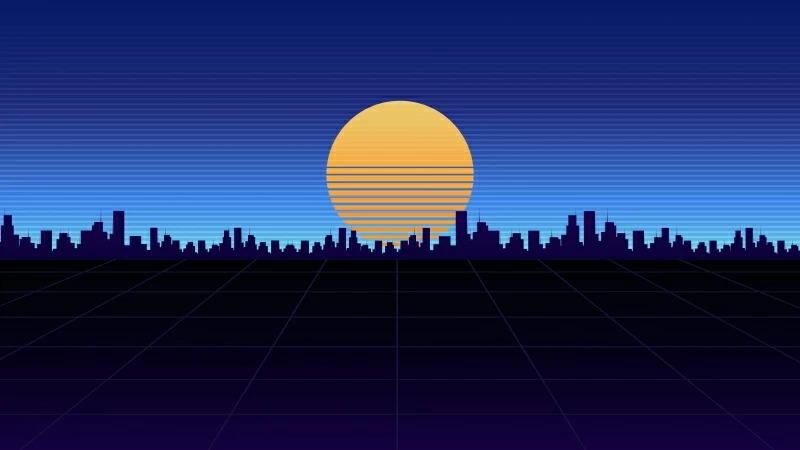 City View Synthwave 4k Wallpaper