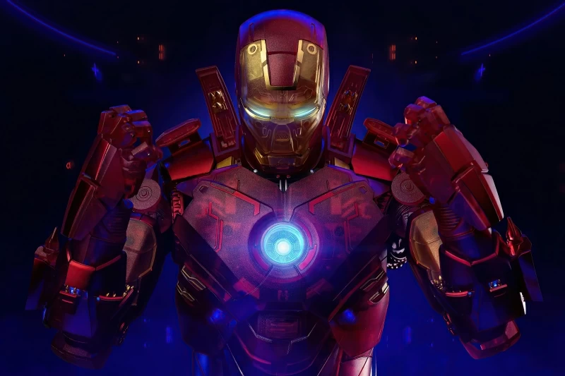 Iron Man Holographic 4k 2020 Wallpaper