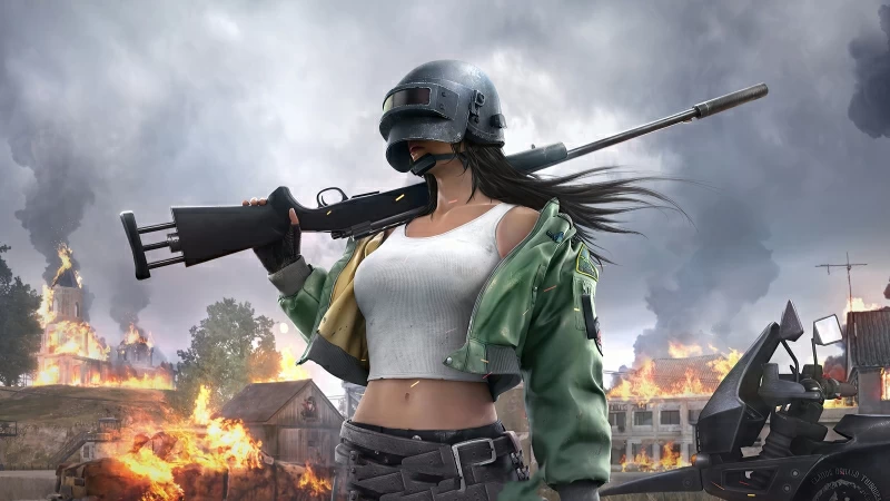 Pubg Helmet Girl 4k 2020 Wallpaper