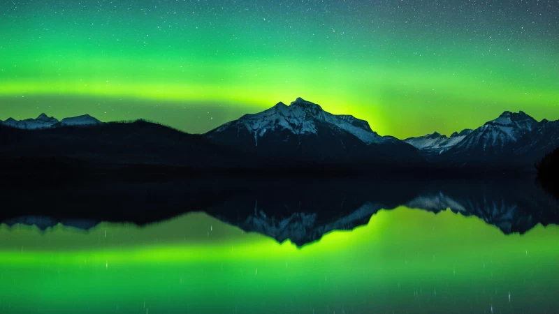 Aurora Borealis From Montana Wallpaper