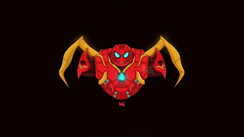 Spiderbuster Minimal 5k Wallpaper