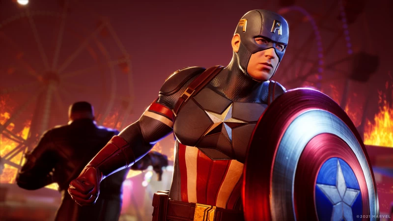 Captain America 4K HD Marvel's Midnight Suns Wallpaper