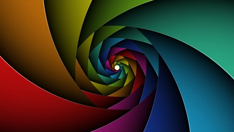 Colorful Swirl Abstraction 4K HD Abstract Wallpaper