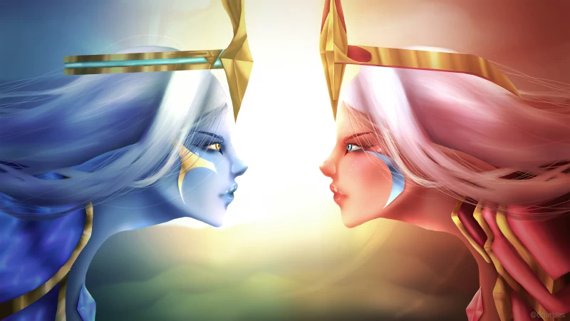 Dawnbringer Vs Duskbringer Soraka 4K 5K HD League Of Legends Wallpaper