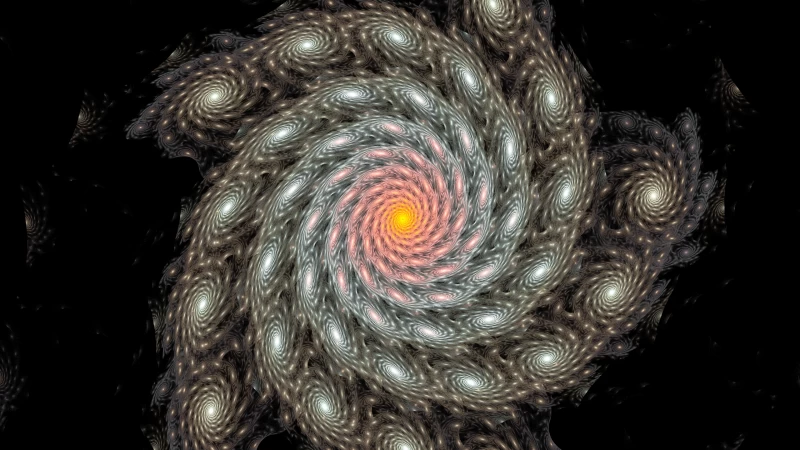 Galaxy Spiral Fractal Abstraction HD Abstract Wallpaper