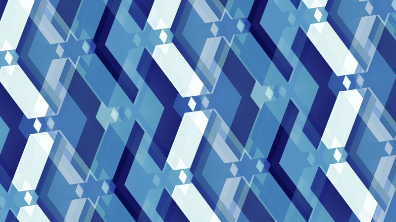 White Blue Star Diamond Shapes Pattern 4K 5K HD Abstract Wallpaper